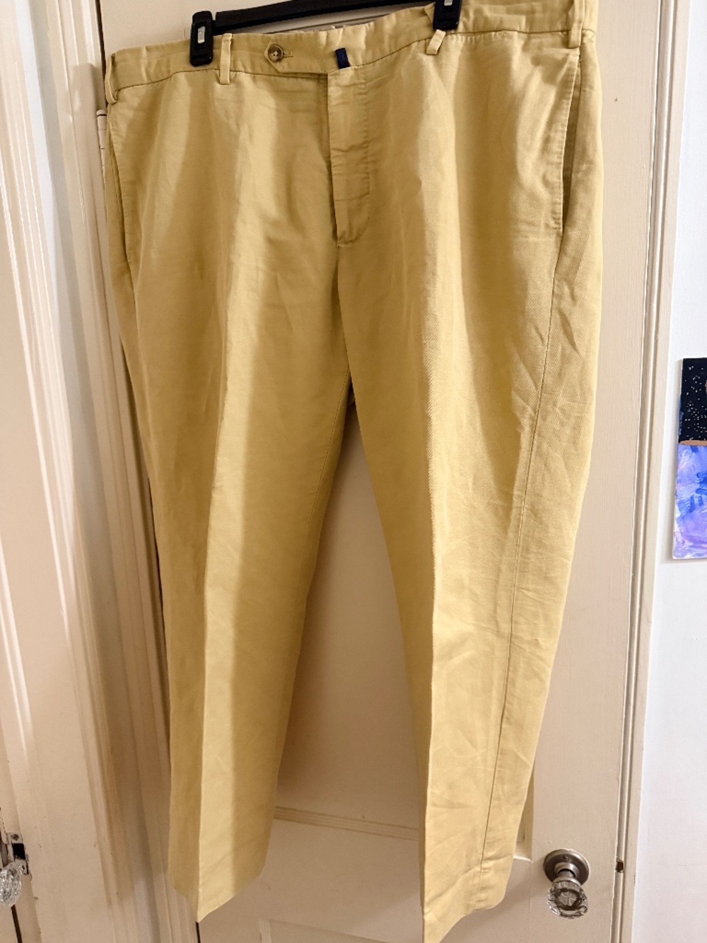 Incotex Venezia 1951 Chinolino Cotton Linen Chino Pants Men’s 42 Beige Italy